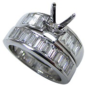 Platinum 1.75cttw Diamond Setting