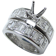 18K White Gold 1.75cttw Diamond Setting