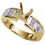 18K Yellow Gold 0.80cttw Diamond Setting