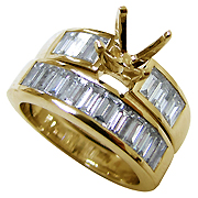 18K Yellow Gold 1.75cttw Diamond Setting