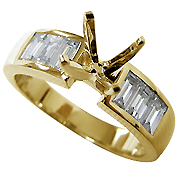 18K Yellow Gold 0.75cttw Diamond Setting