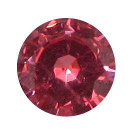 0.84 ct Round Spinel : Pinkish Red