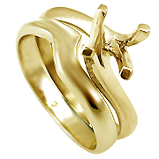 18K Yellow Gold Setting