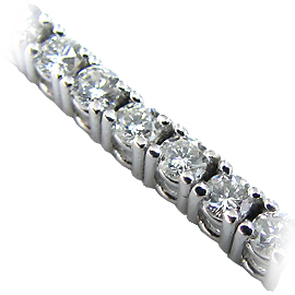 18K White Gold Tennis Bracelet : 3.00 cttw Diamonds