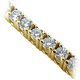 18K Yellow Gold Tennis Bracelet : 3.00 cttw Diamonds