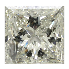 3.55 ct Princess Cut Natural Diamond : K / SI3