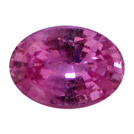 0.90 ct Oval Pink Sapphire : Deep Pink