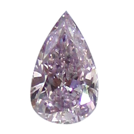 0.19 ct Pear Shape Diamond : Fancy Purple-Pink / SI1