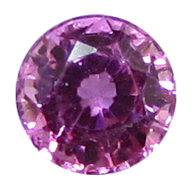 0.87 ct Round Pink Sapphire : Fine Pink