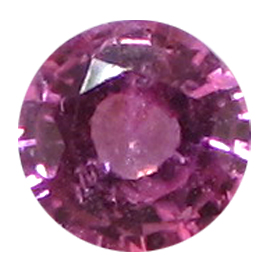 0.70 ct Round Pink Sapphire : Deep Pink