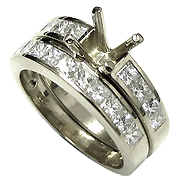 18K White Gold 1.70cttw Diamond Setting