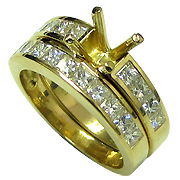 18K Yellow Gold 1.70cttw Diamond Setting