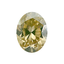 0.60 ct Oval Diamond : Fancy Yellow / SI1