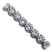 18K White Gold 6.00cttw Diamond Bracelet