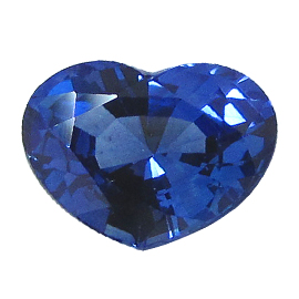 2.62 ct Heart Shape Blue Sapphire : Deep Rich Blue