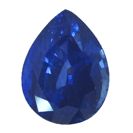 1.39 ct Fine Navy Blue Pear Shape Natural Blue Sapphire