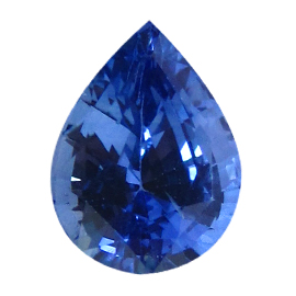 2.73 ct Pear Shape Blue Sapphire : Fine Royal Blue