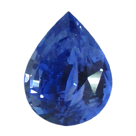 2.76 ct Pear Shape Blue Sapphire : Fine Royal Blue