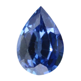 0.51 ct Pear Shape Blue Sapphire : Deep Blue