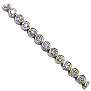 18K White Gold 4.00cttw Diamond Bracelet