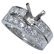 Platinum 1.00cttw Diamond Setting