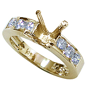 18K Yellow Gold 0.42cttw Diamond Setting