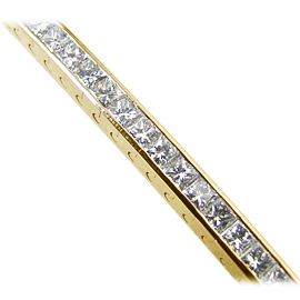 18K Yellow Gold Tennis Bracelet : 10.00 cttw Diamonds