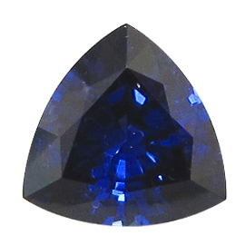 1.28 ct Trillion Sapphire : Fine Royal Blue