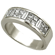 Platinum 1.10cttw Diamond Band