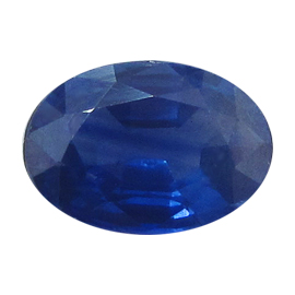 0.89 ct Oval Blue Sapphire : Royal Navy Blue