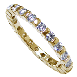 18K Yellow Gold Band : 1.00 cttw Diamonds