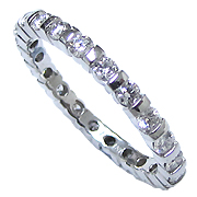 18K White Gold 1.00cttw Diamond Band