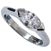 18K White Gold 0.50ct Diamond Ring