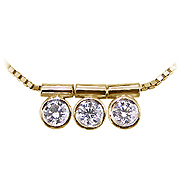 18K Yellow Gold 1/3 cttw Diamond Pendant