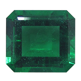 5.66 ct Emerald Cut Emerald : Deep Rich Green