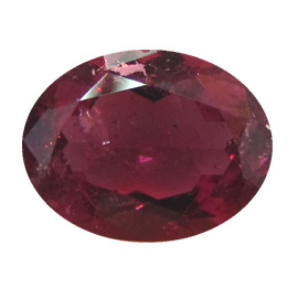4.17 ct Deep Pink Oval Natural Tourmaline