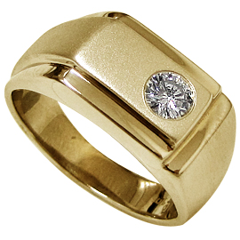 18K Yellow Gold Diamond Men