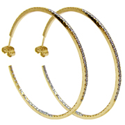 14K Yellow Gold 1.20cttw Diamond Earrings