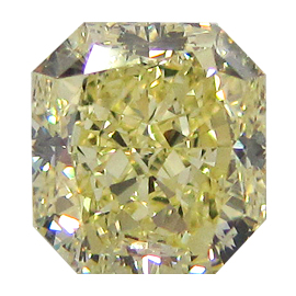 2.39 ct Radiant Diamond : Fancy Light Yellow / VS1