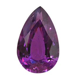 3.26 ct Pear Shape Sapphire : Deep Rich Purple