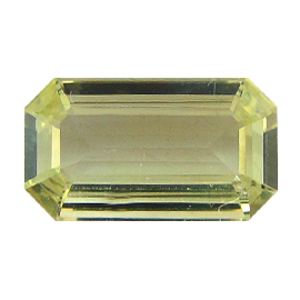 2.03 ct Emerald Cut Sapphire : Lemon Yellow