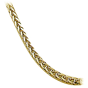 18K Yellow Gold Wheat Chain