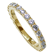 14K Yellow Gold 0.75cttw Diamond Band