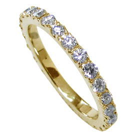 14K Yellow Gold Band : 0.75 cttw Diamonds