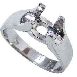 18K White Gold Solitaire Setting