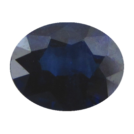 0.76 ct Deep Royal Blue Oval Sapphire