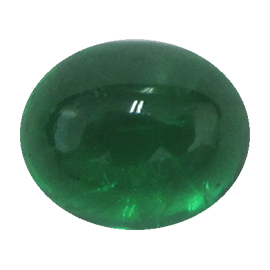 3.87 ct Cabochon Emerald : Rich Grass Green