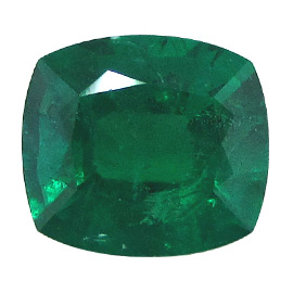4.00 ct Cushion Cut Emerald : Rich Grass Green