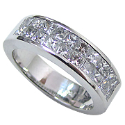 18K White Gold 1.20cttw Diamond Band