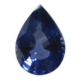 1.07 ct Deep Royal Blue Pear Shape Natural Blue Sapphire